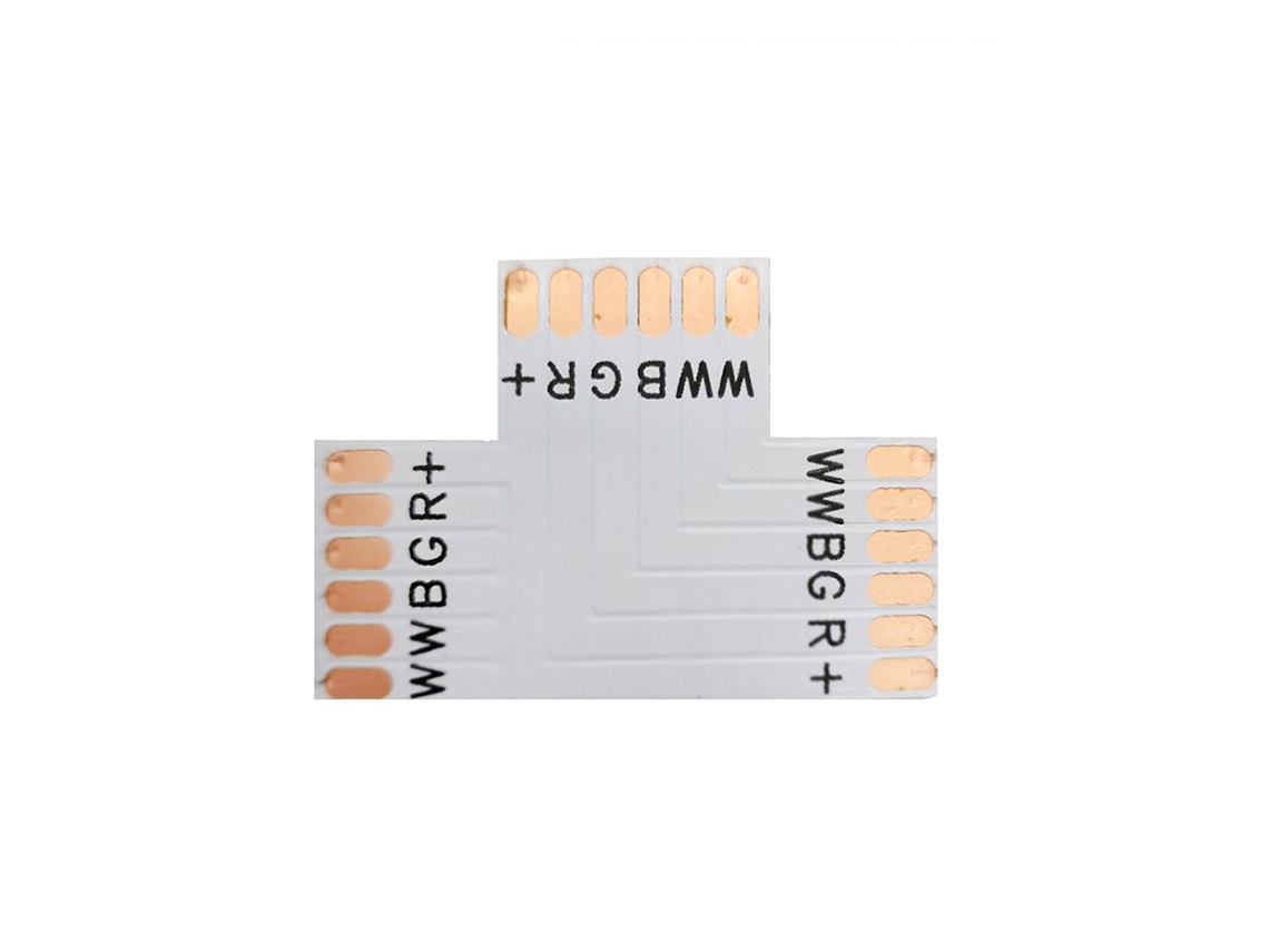 Conector T Para Fitas Rgb+Cct Pin - 12mm LEDBOX