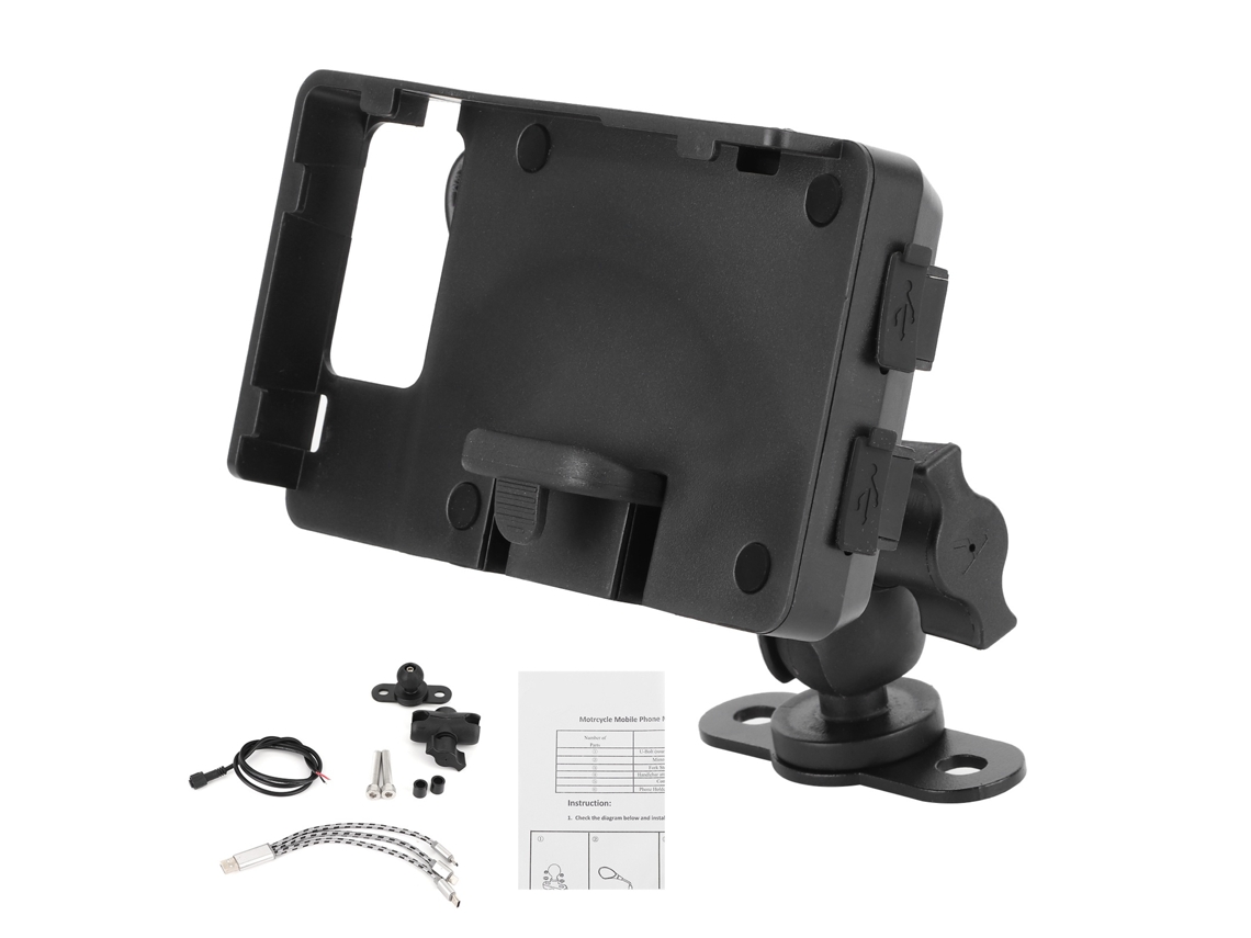 Suporte De Telemóvel Para Mota Com Carregador, Material Plástico, Para 4,0–6,3 Polegadas, Compatível Com Ducati Scrambler 800 14 Elysve