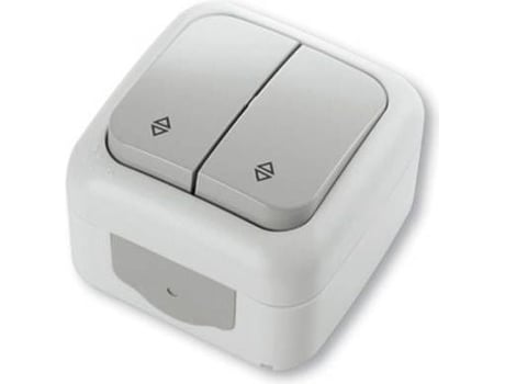 Interruptor Duplo de Vaivém Estanque Ip54 VIKO BY PANASONIC Cinza Nf