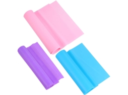 Stobaza Conjunto De 3-faixas Elásticas Látex Para Yoga, Antiderrapantes, Alongamento, Flexibilidade, Força E