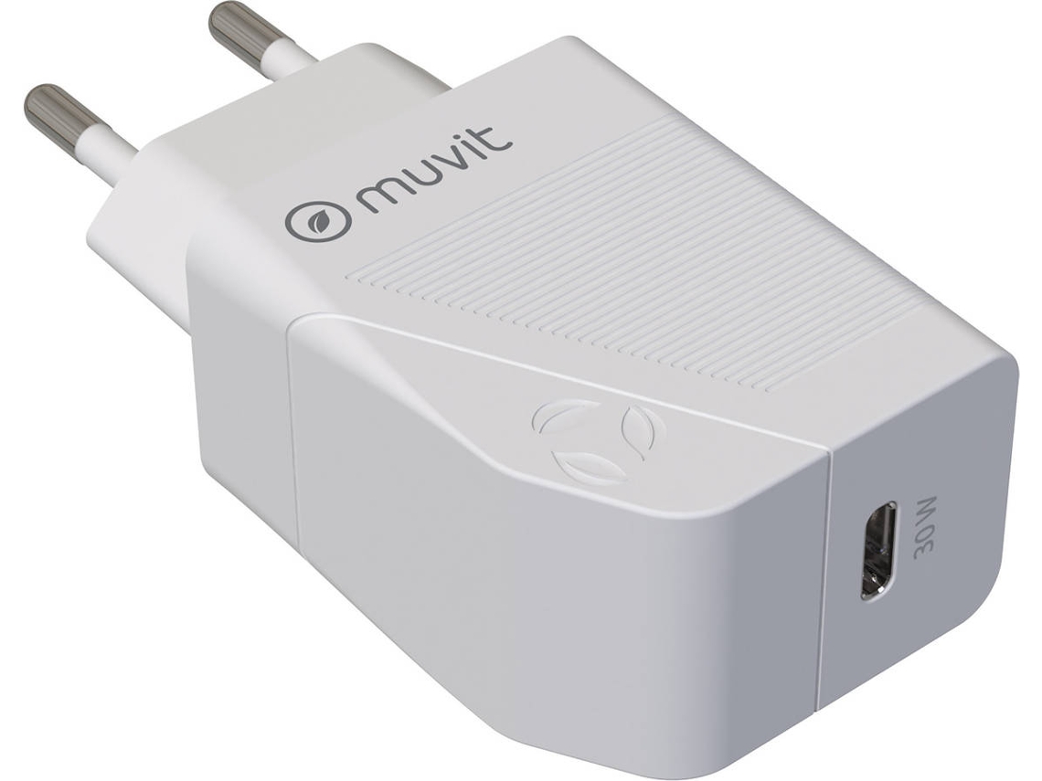 Carregador MUVIT MCACC0014 (USB-C - 30 W- Branco)
