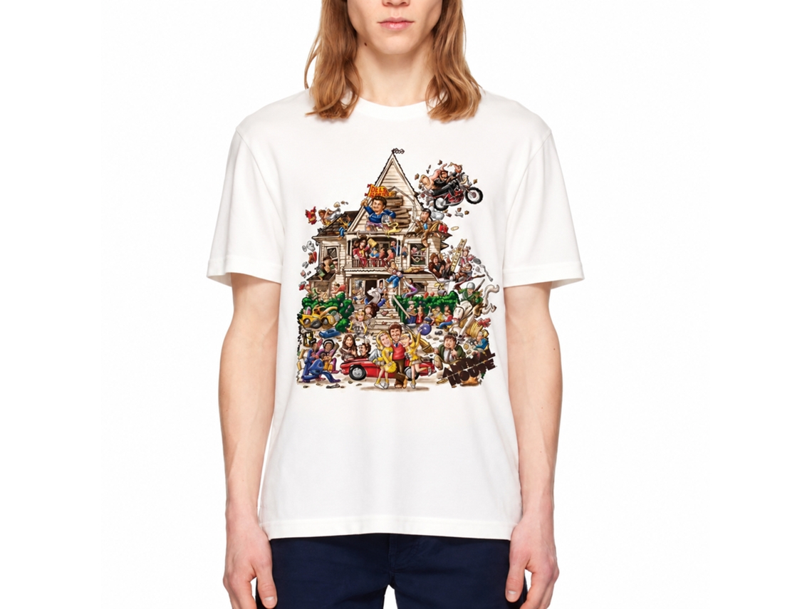 Rockinstone Animal House Movie House White Adult T-shirt Size:xl