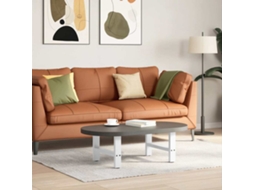 Vidaxl Pés Para Mesa De Centro , Brancos, 2 Peças, 50x(30-31) Cm, Aço