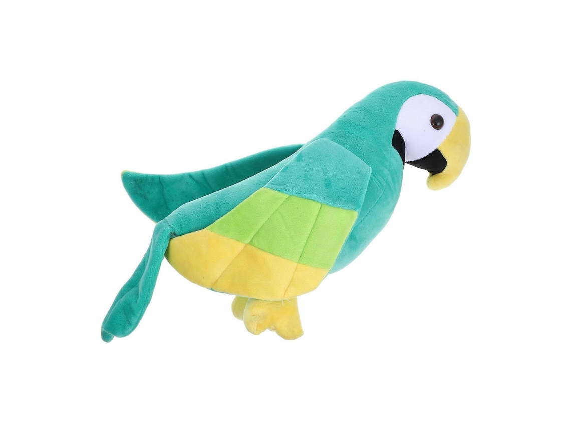 Pelúcia Papagaio Verde E Amarelo, Macia, Presente