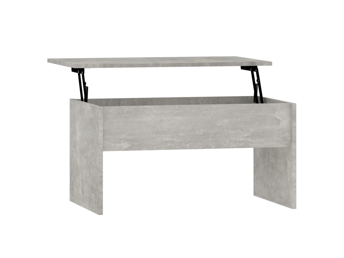 Coffee Table, Coffee Tables Vidaxl Cinzeto Madeira Processada (80 X 50 X 41.5 Cm)