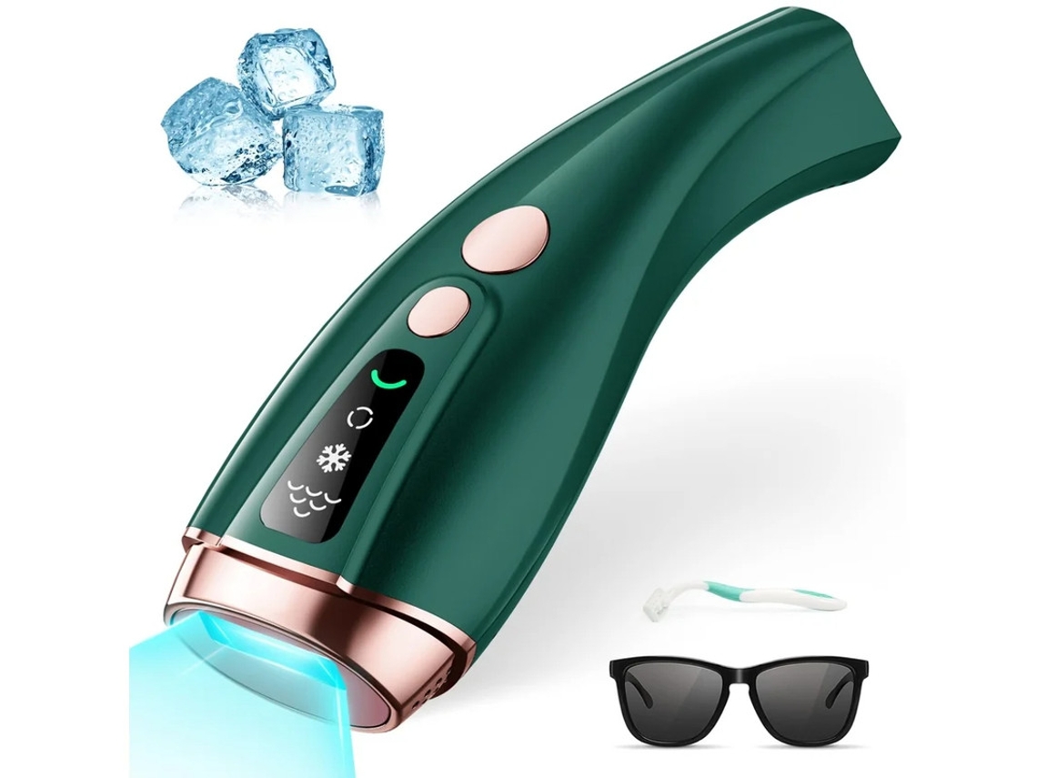Depilação A Laser Para Mulheres Permanente 999.999 Flashes Removedor De Pêlos Ipl Indolor Com Função De Arrefecimento De Gelo Dispositivo Yizhood