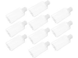 Conjunto de 10 frascos de viagem de plástico transparente de 30ml