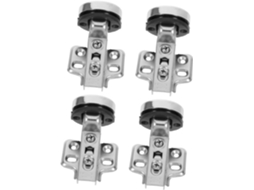 Conjunto De 4 Dobradiças Ocultas Para Armários Com Portas Vidro E