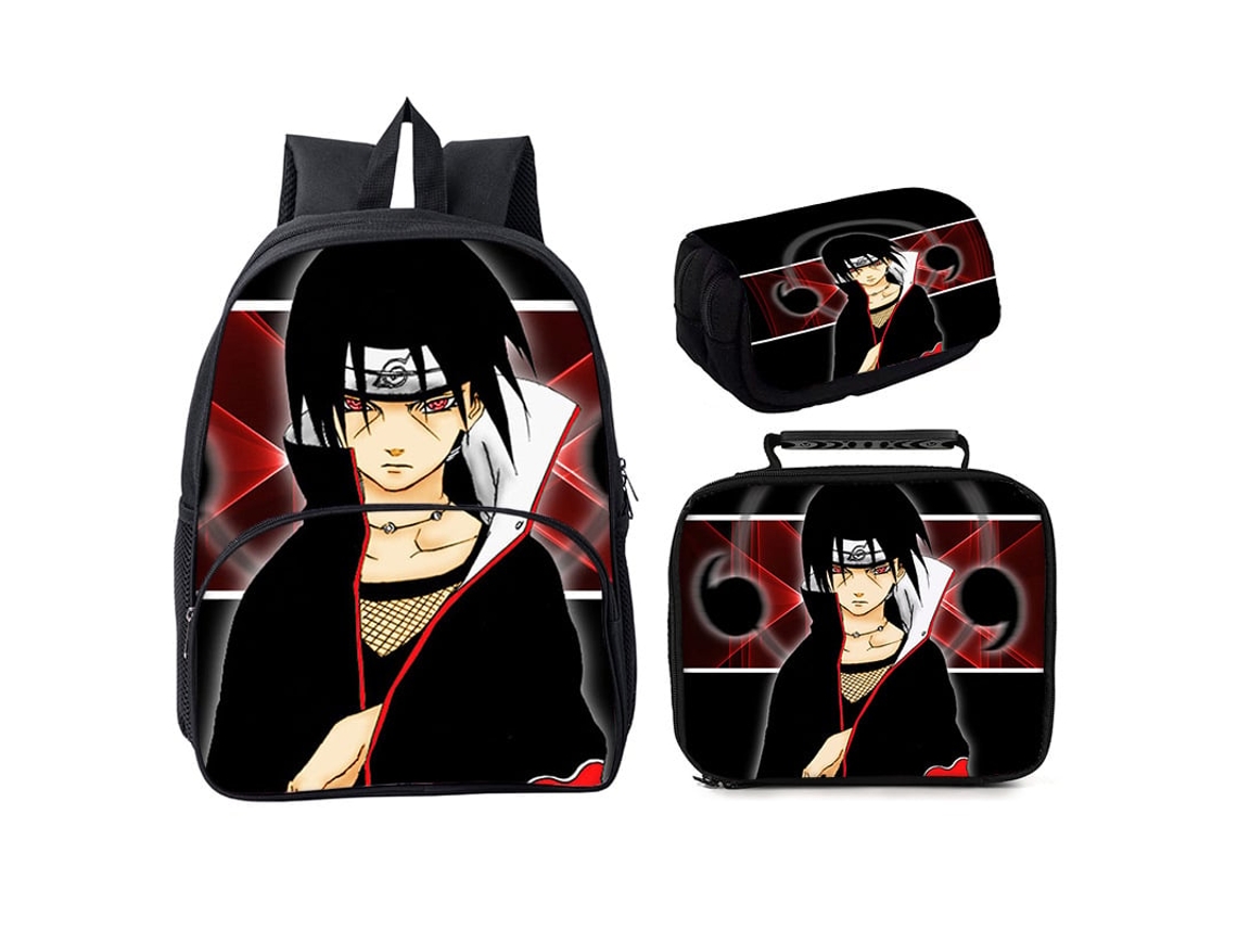 Naruto Conjunto de Três Peças Estilo Bolso Redondo de 16 Polegadas 1 BRILVIBERA