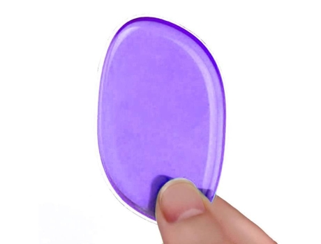 Hicollie® 2pcs 7 Esponja De Silicone Gel Para Maquiagem Puff De Creme Fundação Pó Cosmético