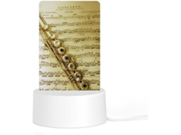 Flauta Musical Luminária Noturna Durável, Luzes Noturnas Led Resistentes à Ferrugem, Não Enjoa, Lâmpada Prática