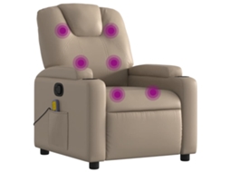 Massage Recliner Chair, Massage Recliner Chairs Vidaxl Marrom Couro Artificial