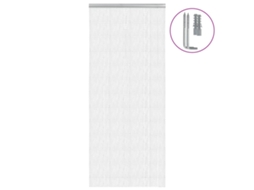 Vidaxl Mosquiteira Para Porta De Correntes 90x220 Cm Alumínio
