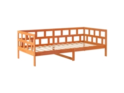 Sofá Cama Sem Colchão em Pinho Maciço Castanho Mel MAISON EXCLUSIVE (90x200 cm)