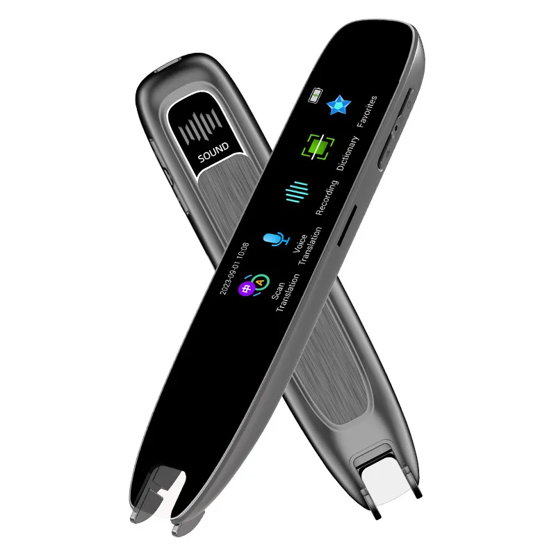Caneta Multilíngue Para Tradução (cinza, 8,6 Cm), Caneta Para Leitura Internacional, Caneta Dicionário.