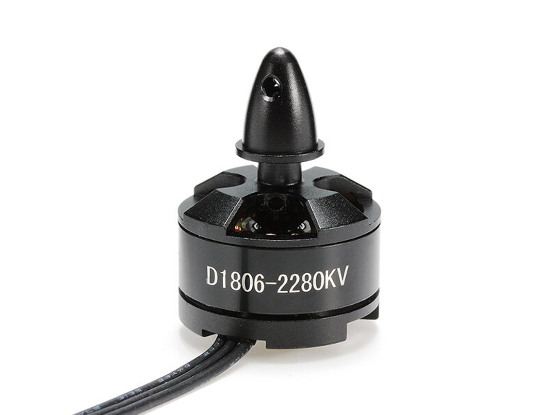 Motor Brushless Dxw D1806 1806 2280kv 2 3s com Rosca Cw e Ccw para Drones Rc 200, 210, 220 e 250, Fpv, de Corrida e Multirotores. MDUG