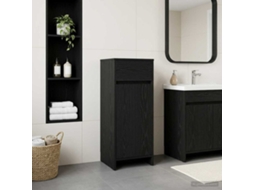 Vidaxl Armário De Banheiro Carvalho Preto 35 X 36,5 X 85 Cm