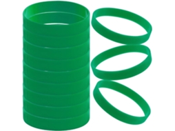 Creatcabin 12-pulseiras De Silicone Para Adultos, Seguras, Atraentes, Coloridas, Para Eventos, Festas, Concertos Vocais