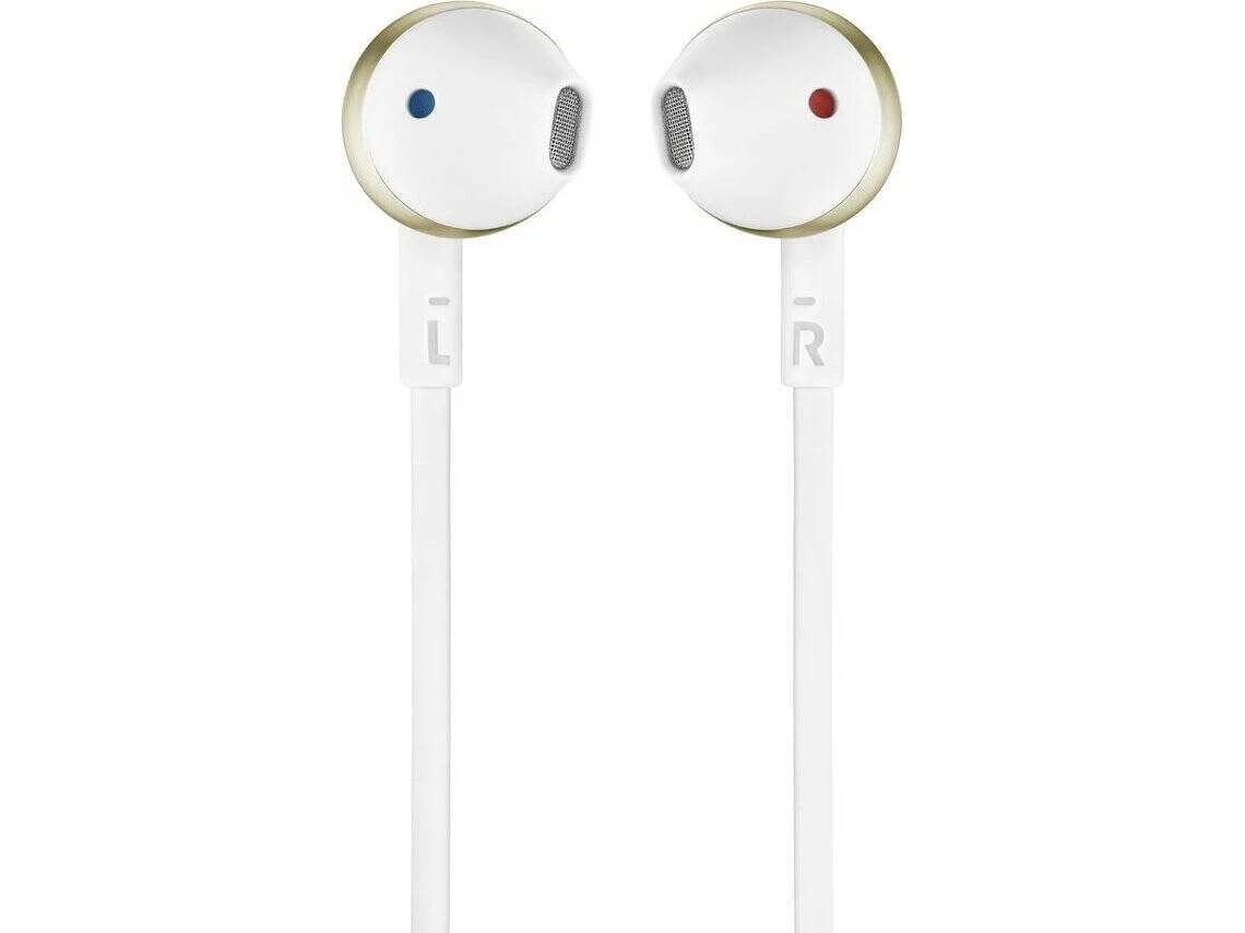 Auriculares com Fio JBL T 205 (Outlet Caixa Aberta - In Ear - Microfone - Dourado)