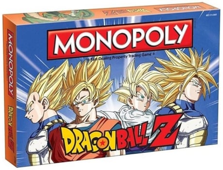 Jogo de Tabuleiro Monopoly: Edição Dragon Ball Z (Idade Mínima: 8 - Nível Dificuldade: Intermédio)