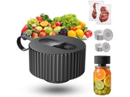 Mason Jar Vacuum Sealer, 8x Conservação, 20 Tampas ZSANFS