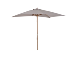 Guarda sol de jardim ORBITRA COMMERCE, madeira, impermeável, 2x3m, capa removível, cinza