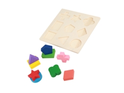 Primerox conjunto de Brinquedos Educativos de Madeira Blocos Geométricos para Crianças Jogo de Montar (1)