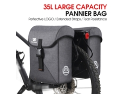 Bolsa Dupla para Bicicleta com 35l Capacidade S/MARCA