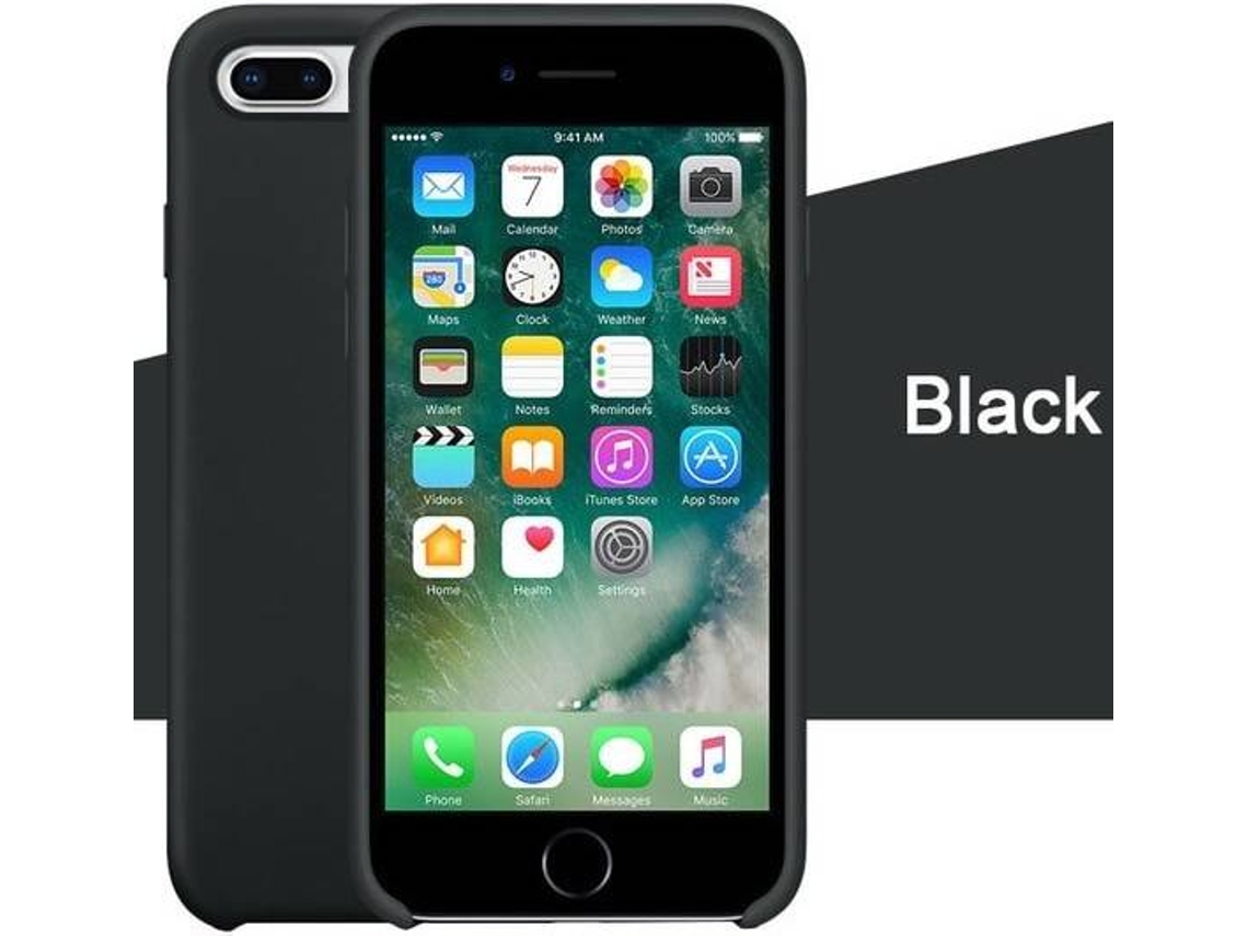 Capa iPhone 6, 6s Silicone Líquido Preto