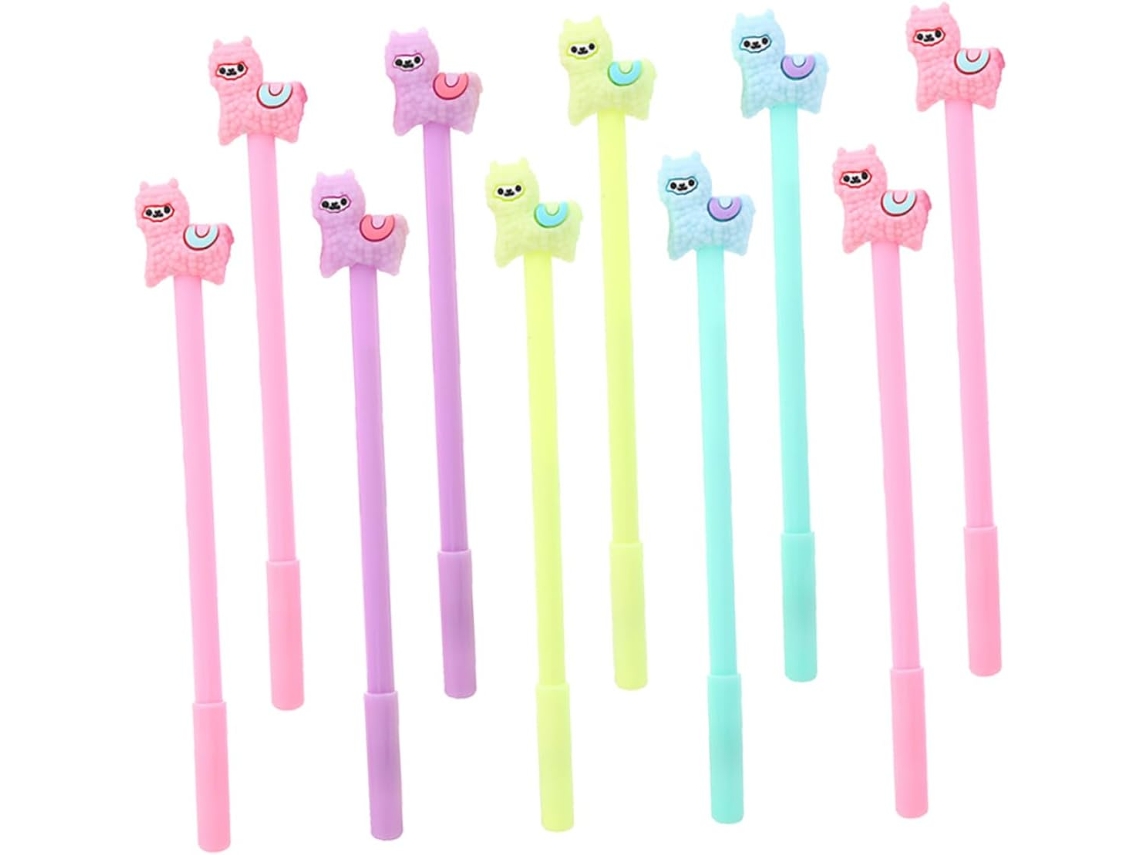 Homoyoyo, Conjunto De 10 Canetas Gel Criativas Com Desenhos Animados