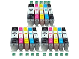 15 Cartuchos Xl Para Canon 570 571 Pixma Mg 5750 5751 5752 5753 6850 6851 6852 6853