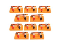 Conjunto De 10 Interruptores De Lâmina Unipolares Para Experimentos Elétricos.