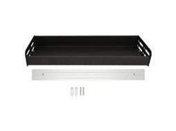 Rack De Armazenamento Chuveiro Para Montagem Em Parede, 40 Cm, Removível, Multifuncional, Banheiro E Cozinha, Preto