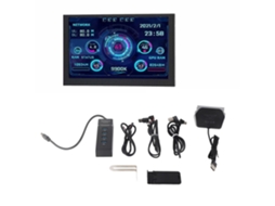Monitor Jinwei De 5 Polegadas Com Tela Ips Para Temperatura De Cpu, Placa De Vídeo E Ram.