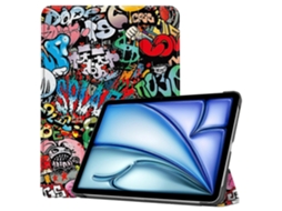 Capa de couro inteligente tripla pintada Webake Custer para tablet