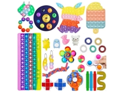 Rebe-set De 30 Jogos Sensoriais Push Bubble De Silicone Para Crianças Jogos Educacionais Anti-estresse Necessidades Especiais Autismo