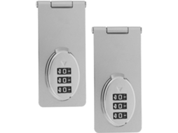 Conjunto de 2 barras deslizantes pequenas para portas de compartimentos