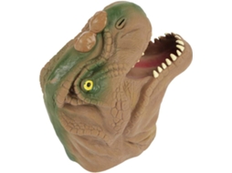 Fantoche De Mão De Dinossauro Plástico Para Crianças, Cor Marrom Igvtrade