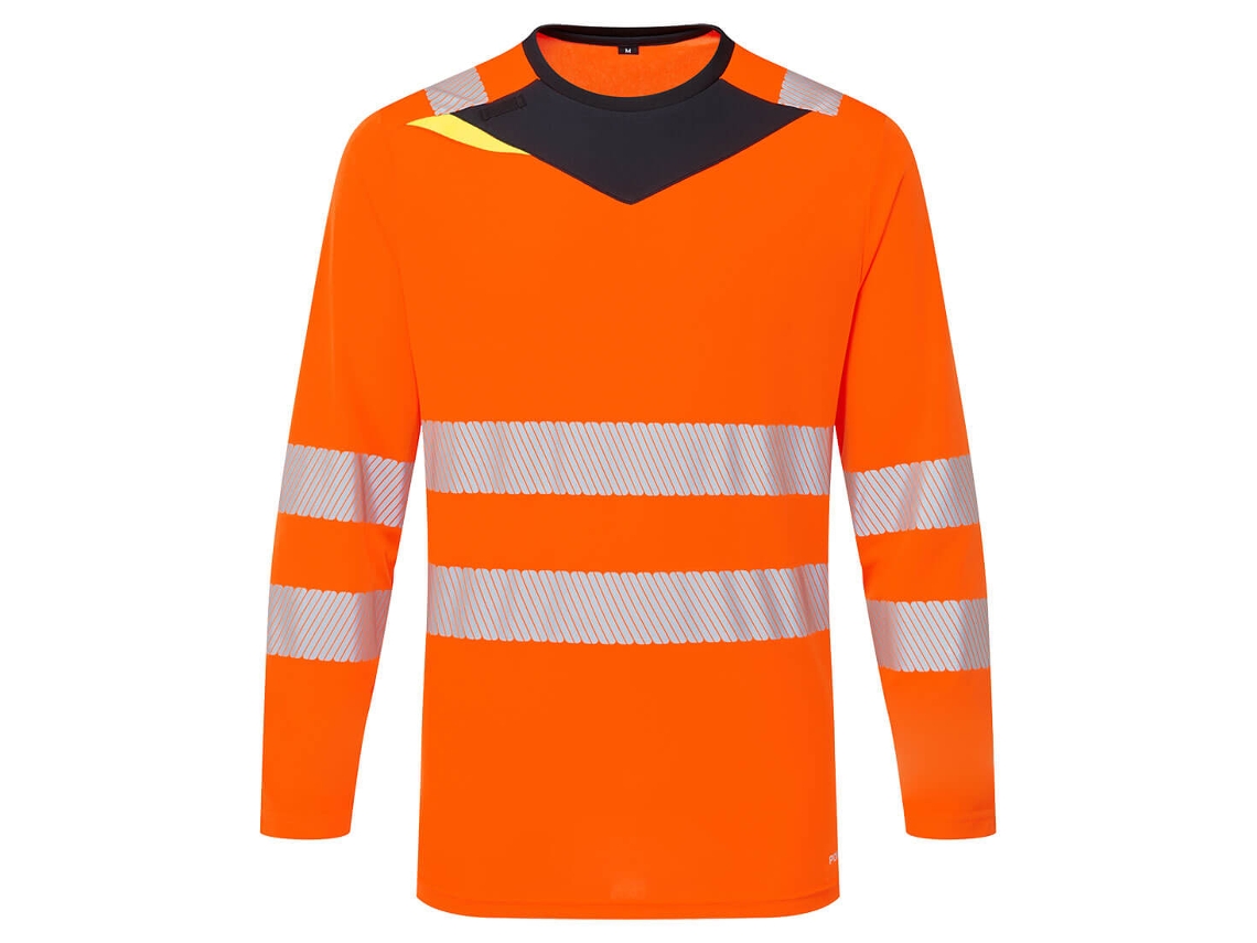 Camiseta Manga Longa PORTWEST Modaflame resistente a chamas preto S