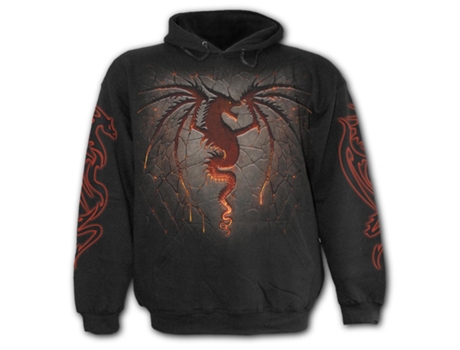 Sweatshirt Dragon Furnace  SPIRAL (XXL - Velo - Preto)