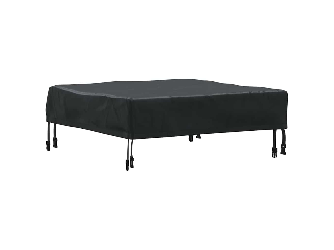 Conjunto 1 Decoração De Mesa Vidaxl Preto Tecido (72 X 72 X 15 Cm)