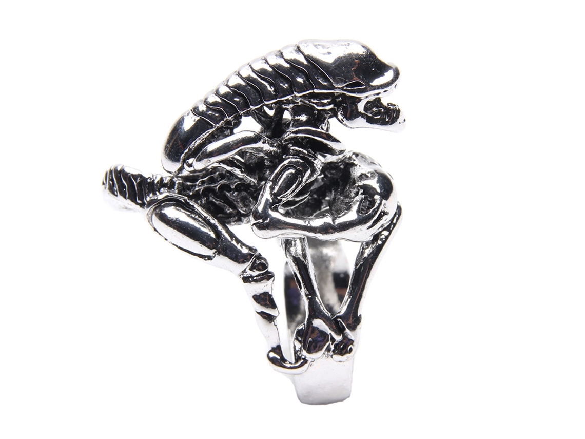 Anéis De Dedo Calavera Animal Estilo Punk 4 Tamanhos