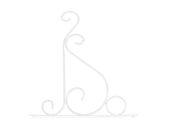 Suporte Ferro Primerox para plantas pendentes com gancho para flores, 30x21cm, branco, com marca S/BRAND
