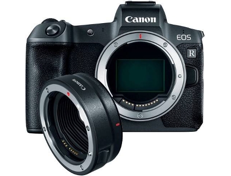 Kit Máquina Fotográfica Mirrorless CANON EOS R + Adaptador (30.3 MP - Sensor: Full-Frame - ISO: 100 a 40000) — Adaptador