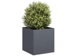 Vaso de Jardim HARLANV1 40x40x40 cm de aço laminado a frio antracite