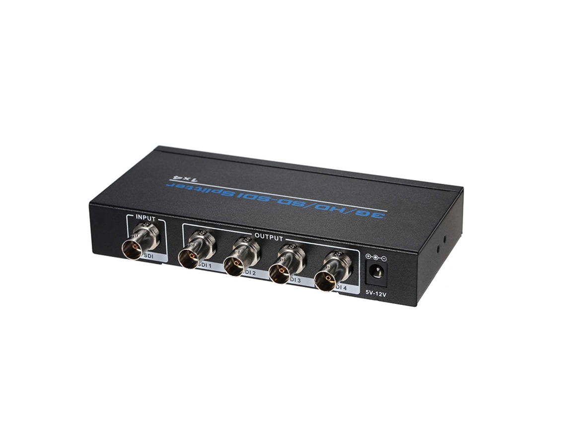 Divisor De Sdi 3g/hd/sd 1x4 Distribuição 1 Entrada 4 Saídas Suporta 3g Hd Sd-sdi