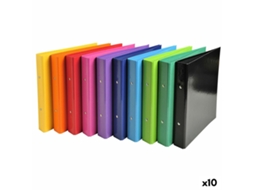 Pasta com argolas EXACOMPTA Multicolor A5 (10 Unidades)