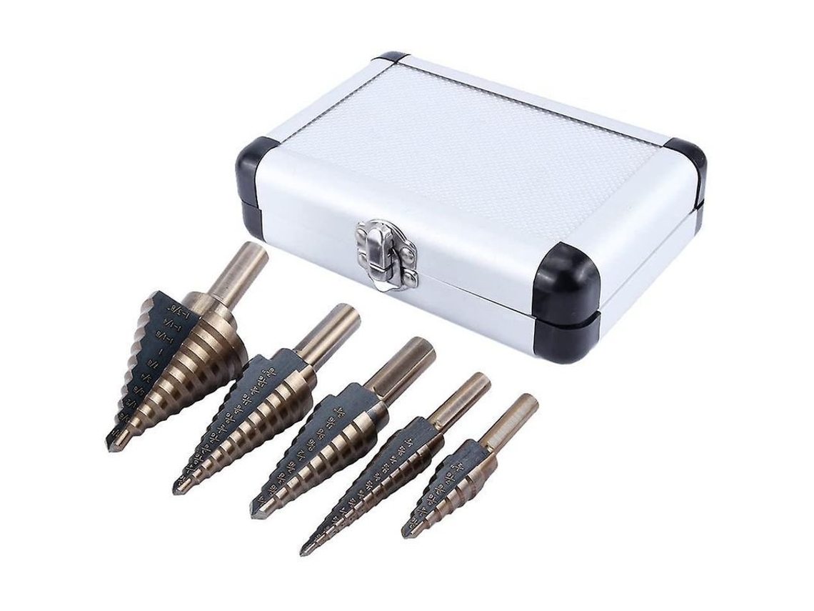 Set De Brocas Hss/cobalto Com 50 Tamanhos E Caixa De Alumínio Para Aço, Alumínio E Madeira