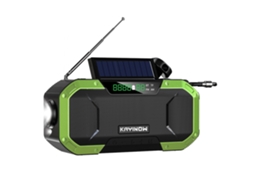 Rádio de Manivela, Bateria Externa de 5000mah, Alto falante Bluetooth, Lâmpada AQUAFORGE