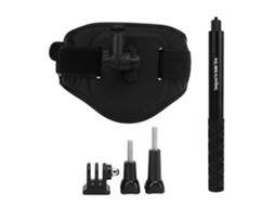 Alça lombar para câmera Puluz com haste para selfie, suporte de alça em EVA e PC compatível com Insta360 One X
